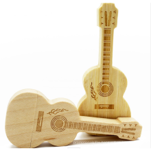 NEW guitar shaped wooden music usb flash drive 4GB 8G 16GB 32GB 64GBmemory Stick pendrive